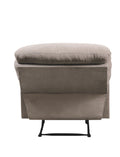 Light Brown Recliner With Pillow Top Arm Light Brown Manual Handle Metal Primary Living Space Tight Back Handle Pillow Top Arms Fabric Metal