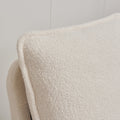 Modern Sherpa Upholstered Accent Chair, Comfortable Living Room Armchair, Lounge Chair For Bedroom, And Office Stylish And Ergonomic Design Beige Foam Sherpa