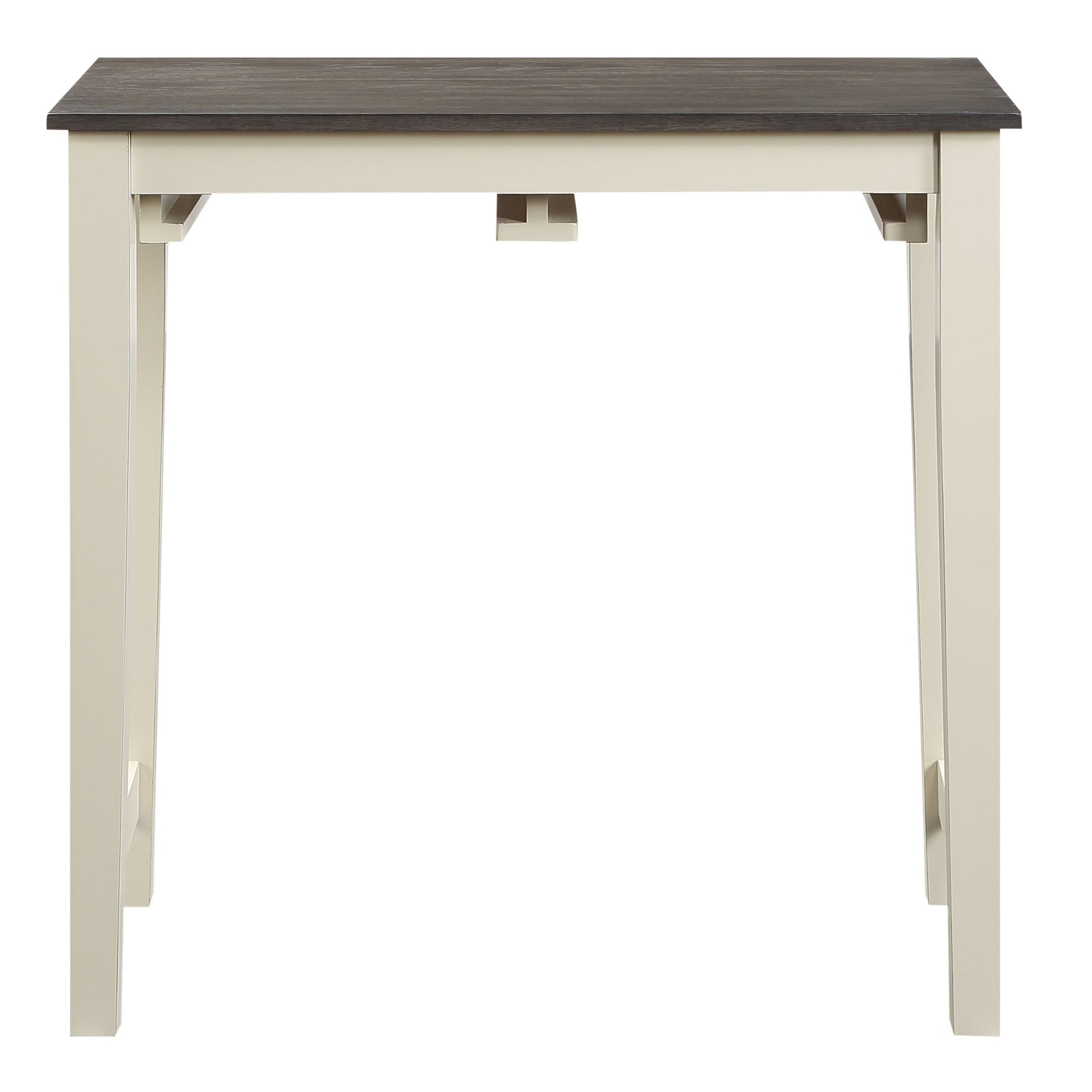 Grey Oak And Antique White 3 Piece Counter Height Set Grey White Kitchen Rubberwood Wood