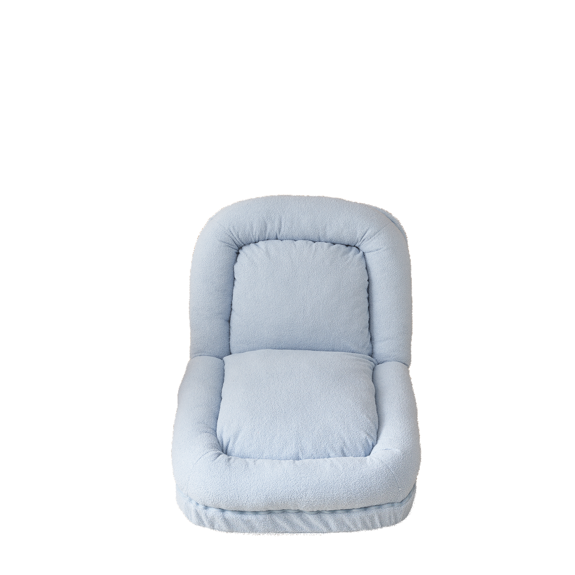 Triple Fold Down Sofa Bed,Blue Blue Metal Cotton Metal