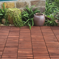 10 Pcs Interlocking Deck Tiles Striped Pattern, 12