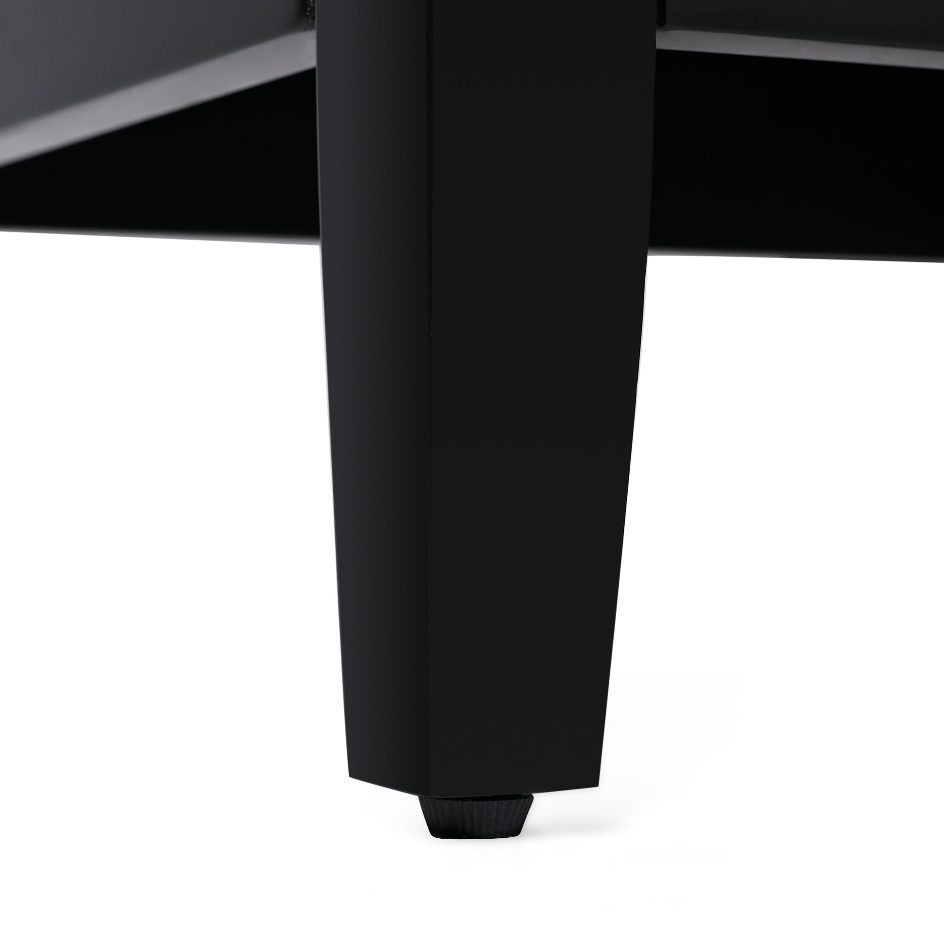 20" Bathroom Vanity With Sink, Bathroom Cabinet With A Door, Door Shelf Storage And Adiustable Foot Pads, A Drawer, Black Black Solid Wood Mdf