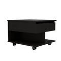 Portland Lift Top Coffee Table Black Contemporary Freestanding Pine Drawers Coffee & End Tables Rectangular Melamine Engineered Wood