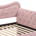 Pink Upholstered Twin Daybed With Trundle Twin Pink Wood Bedroom Contemporary Velvet Velvet