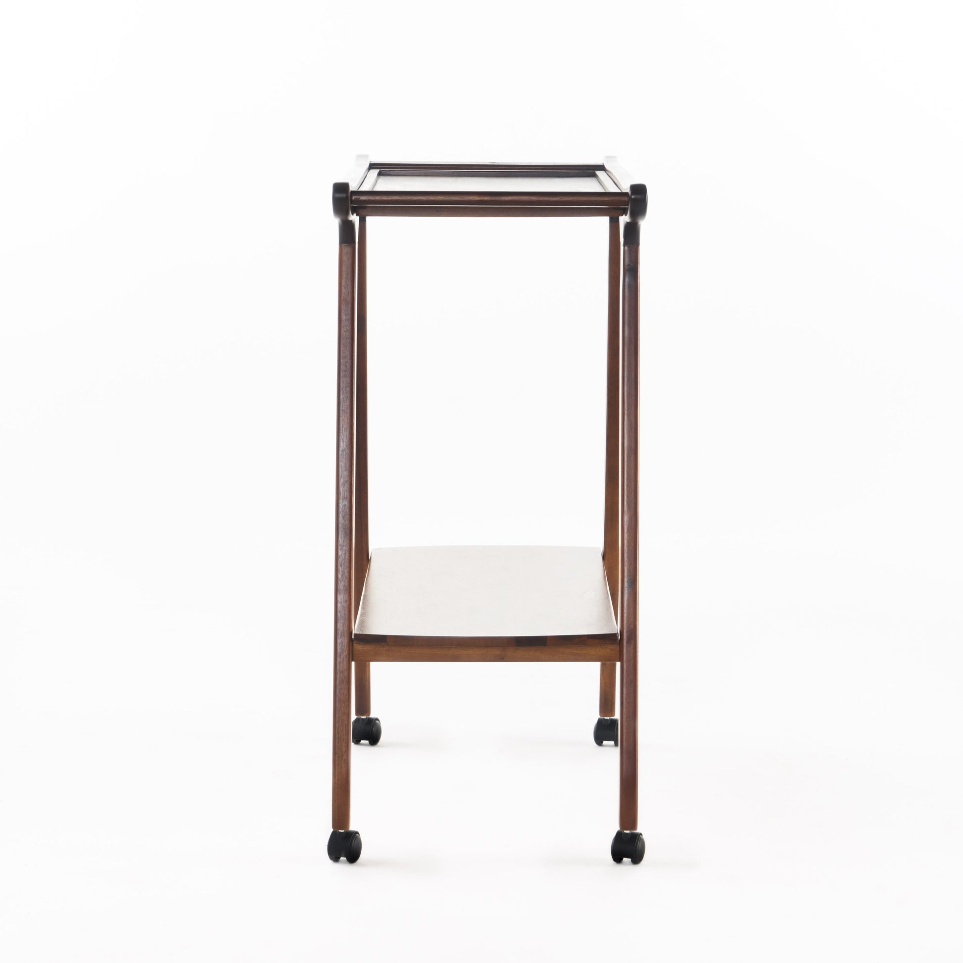 Bar Cart Mahogany Acacia Wood