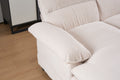 U Shaped Profile Sofa, Including Two Single Seats And Two Chaise, Modular Sofa, Corduroy Sofa White Foam Corduroy 4 Seat