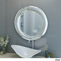 Curved Round Mirror Clear Mdf