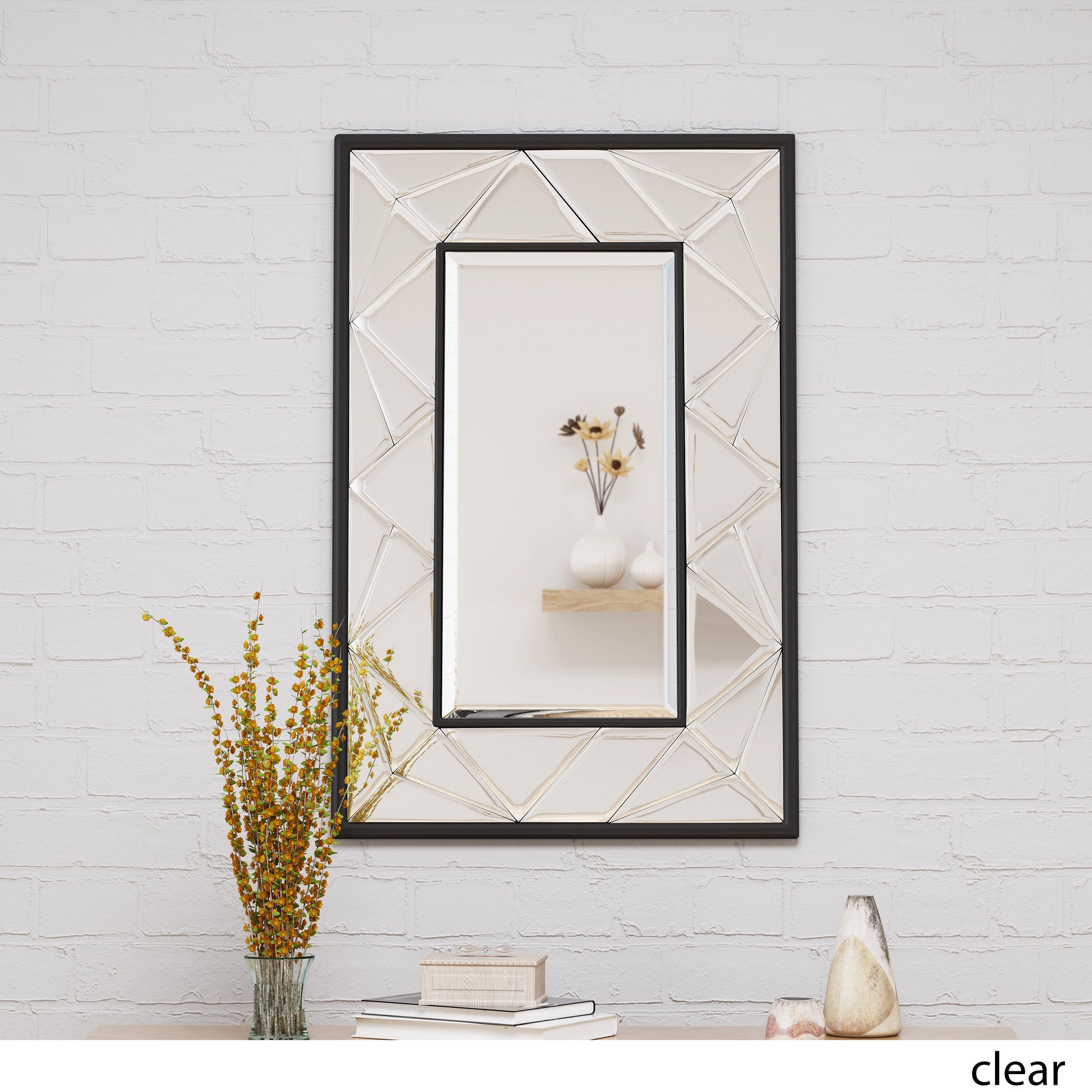 Deco Rectangle Mirror Clear Mdf