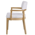 Gorge And Oak Side Chair With Padded Seat Set Of 2 Solid Oak Dining Room Side Chair Solid Back Set Of 2 Wood Fabric