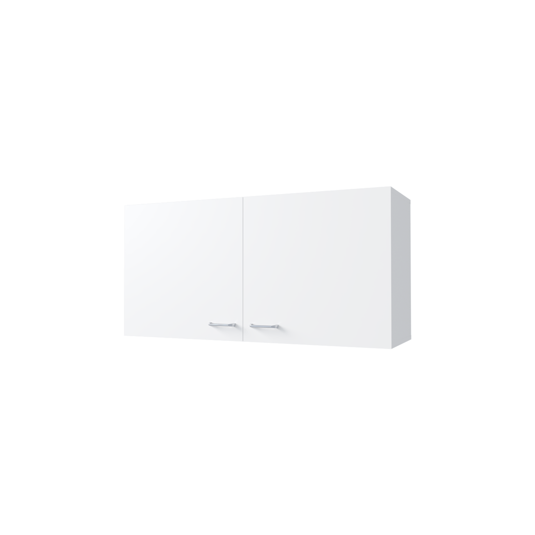 Oklahoma Wall Cabinet In Melamine, Two Doors White Kitchen Contemporary,Modern Pine Particle Board Shelves Included Melamine