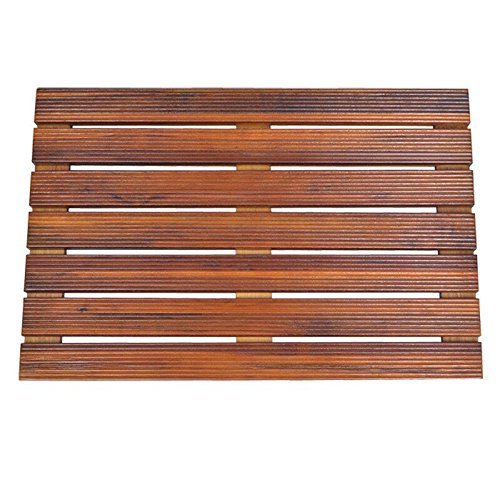 Teak Wood Bathroom Anti Slip Mat Teak Solid Wood