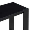 Distinctive Features Of A Minimalist Console Table With Bottom Shelf And Four Legs, Suitable For Entryway, Hallway, Living Room, Foyer, Corridor Black Primary Living Space American Design Shelves Mdf