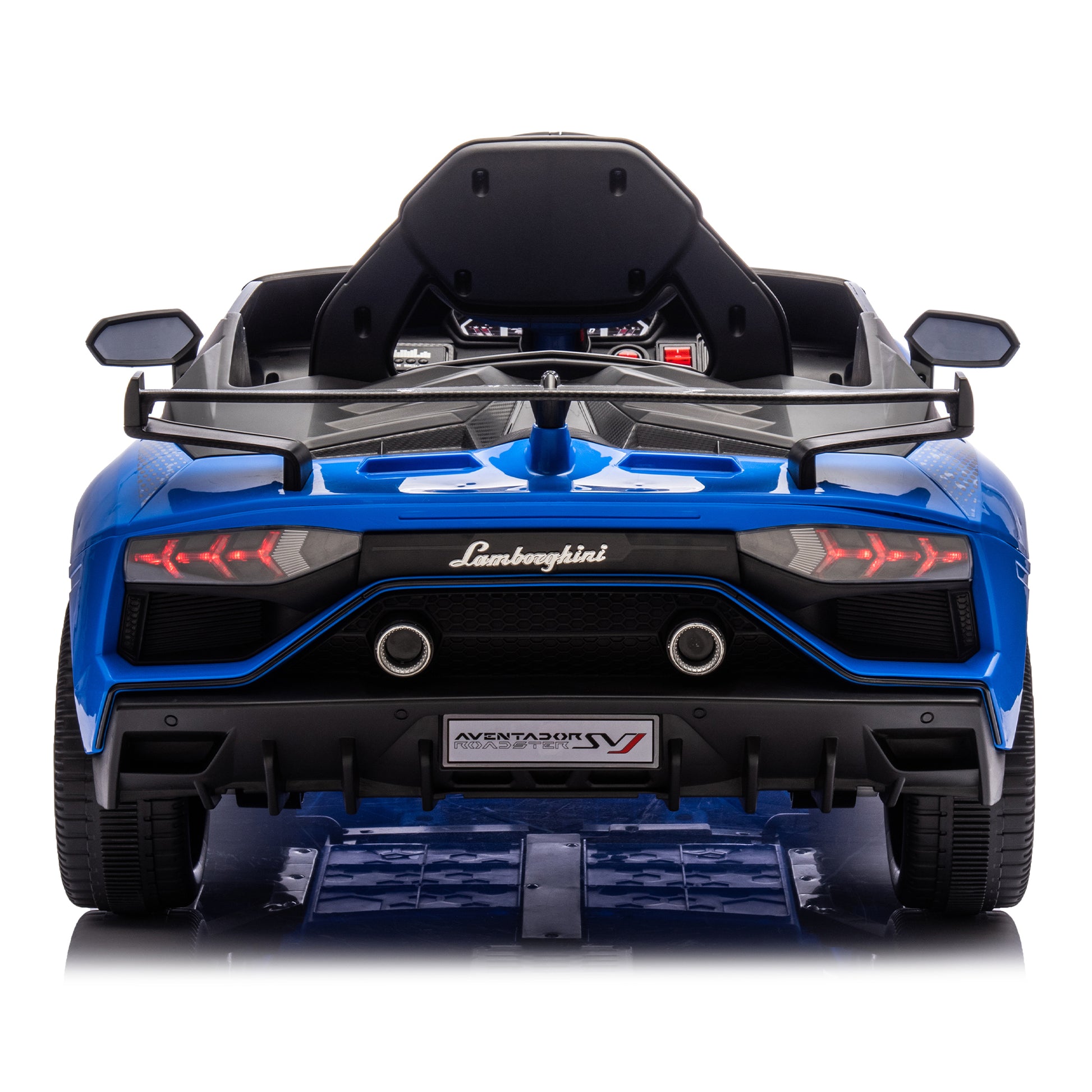 12V Kids Ride On Car W Parents Remote Control,Licensed Lamborghini Aventador Xago,Hydraulic Pressure Door,Slow Start,Early Education,Bluetooth,Adjustable Volume,Mp3,Usb,Led Lights For Kids Aged 2 4. Blue 50 99 Lbs Polypropylene