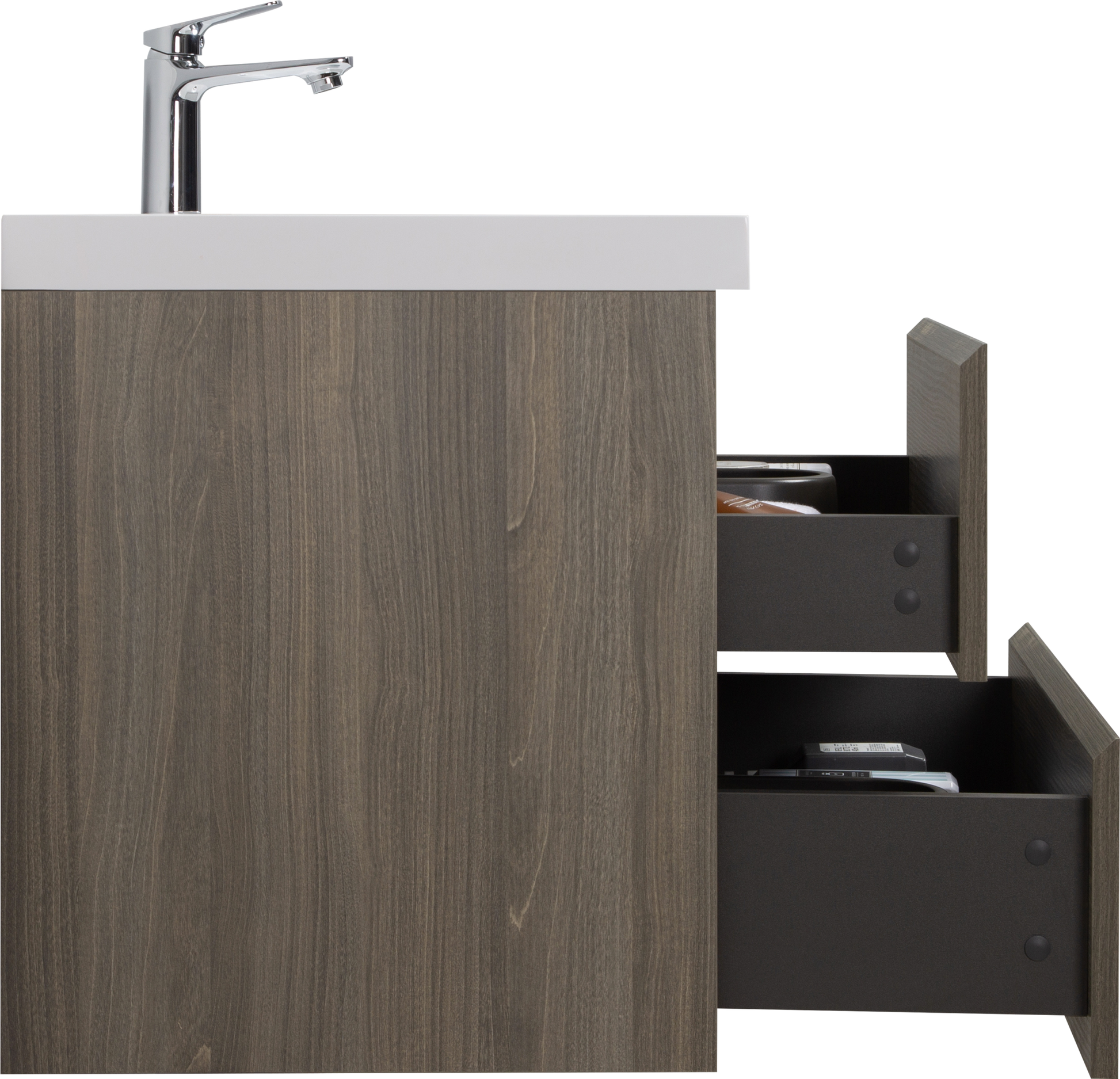 36" Floating Bathroom Vanity with Sink, Modern Wall 2-grey-bathroom-wall mounted-melamine