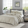 2 Piece Quilt Set Cream Twin Twin Xl Twin Cream Cotton