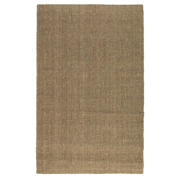 Quell 2 X 3 Handwoven Area Rug, Natural Brown Seagrass, Braided Design Brown Jute