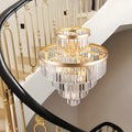 Golden Luxury Crystal Chandelier Modern Chandeliers Lights Fixture Hanging Pendant Light Fixture For Dining Room Bedroom Living Room Dia 23.6 Inch Gold Gold Crystal Iron