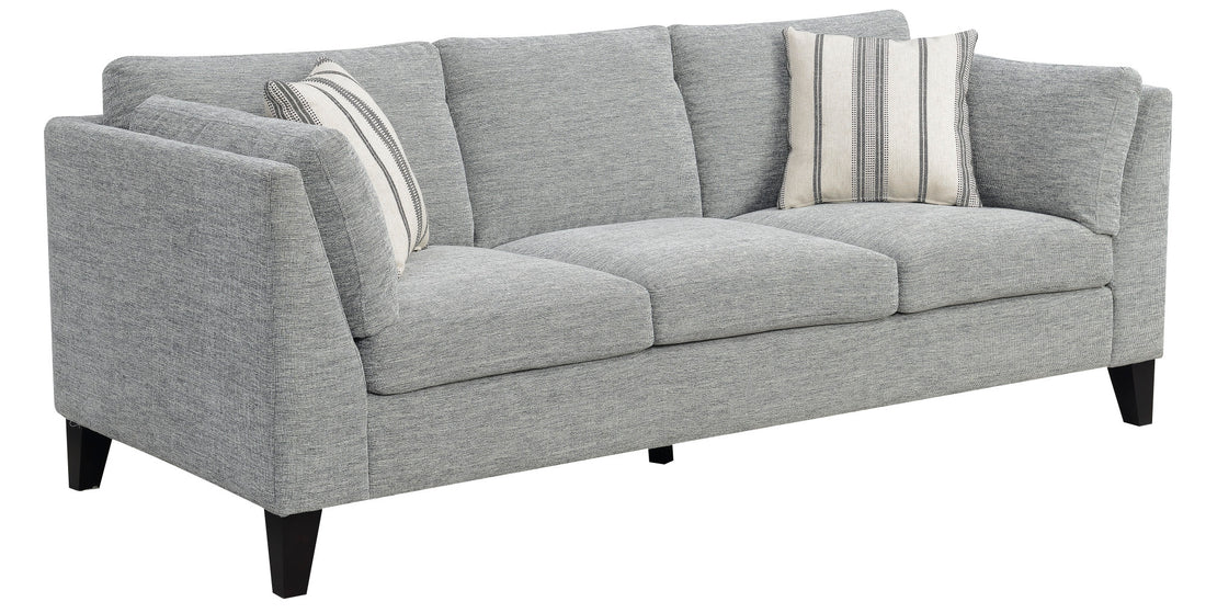 Doyle Gray Sofa Gray Foam Engineered Wood 3 Seat