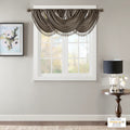 Faux Silk Waterfall Embellished Valance Pewter 38X46