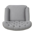 Indulge In Supreme Comfort: Electric Recliner Chair With Elegant Copper Accents And Soft Light Grey Upholstery Light Grey Fabric