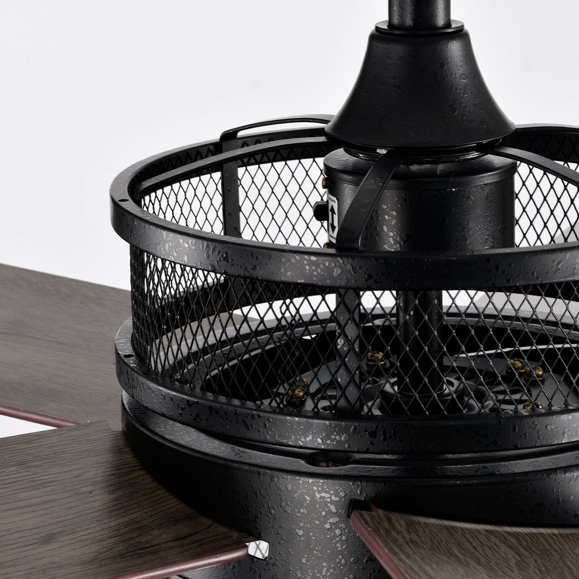 52 Inch 5 Blade Lighted Ceiling Fan With Remote Controlglass Shade Optional Remote Matte Black Matte Black American Design,American Traditional,Classic,Contemporary,Farmhouse Plywood Metal