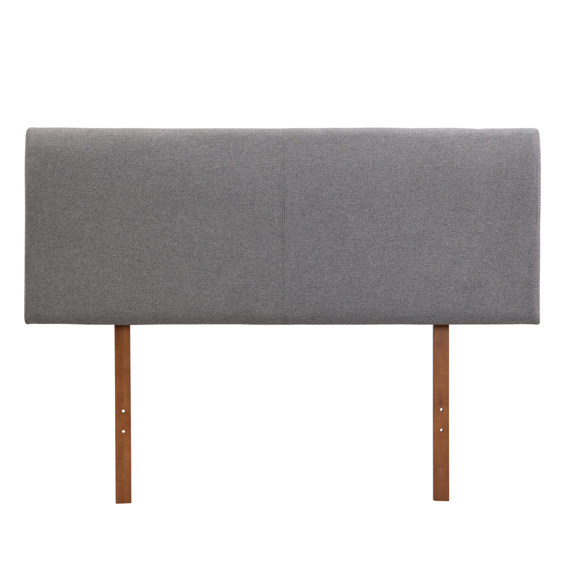 Grey Curved Adjustable Headboard Queen Grey Linen