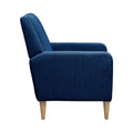 Upholstered Accent Armchair Blue Upholstered