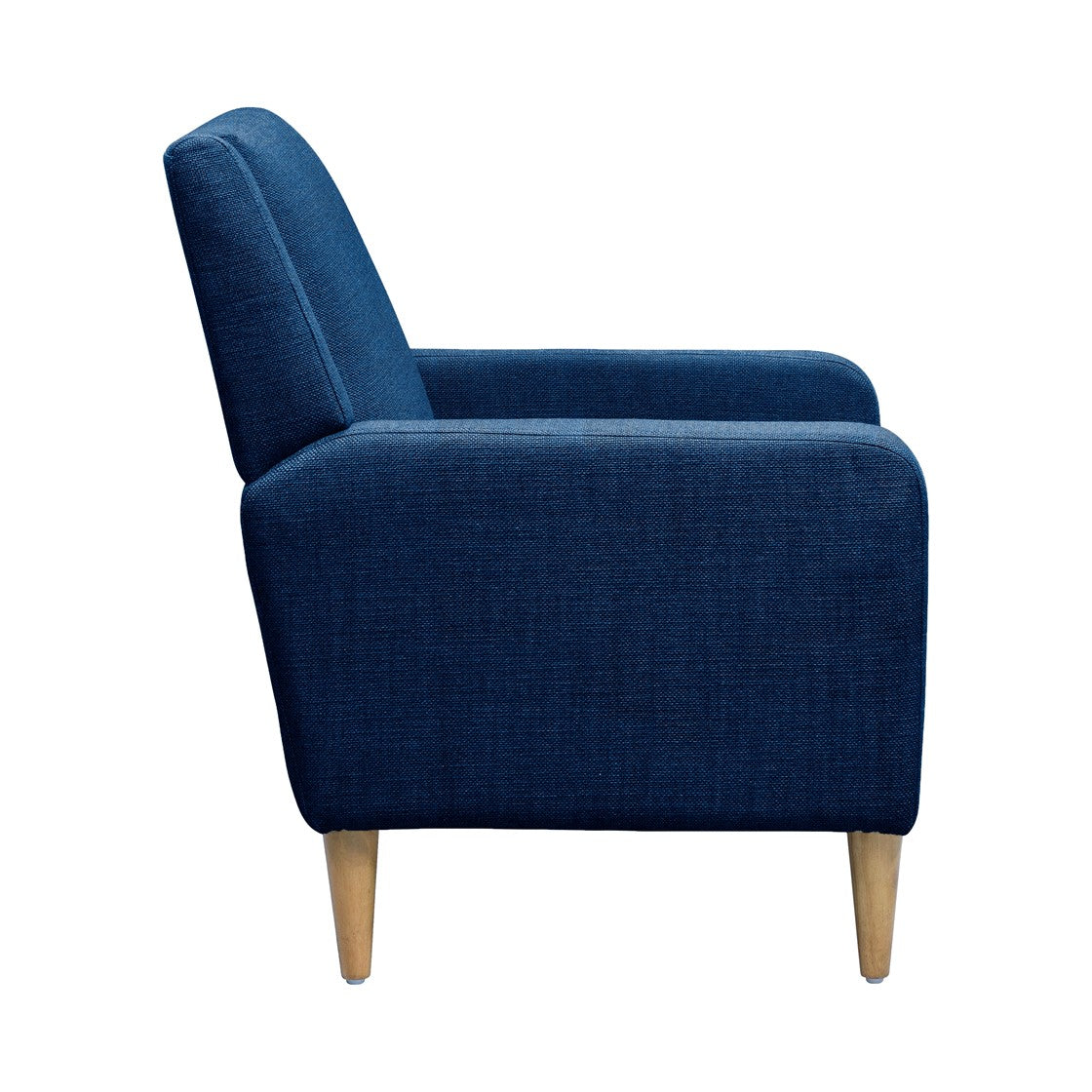 Upholstered Accent Armchair Blue Upholstered