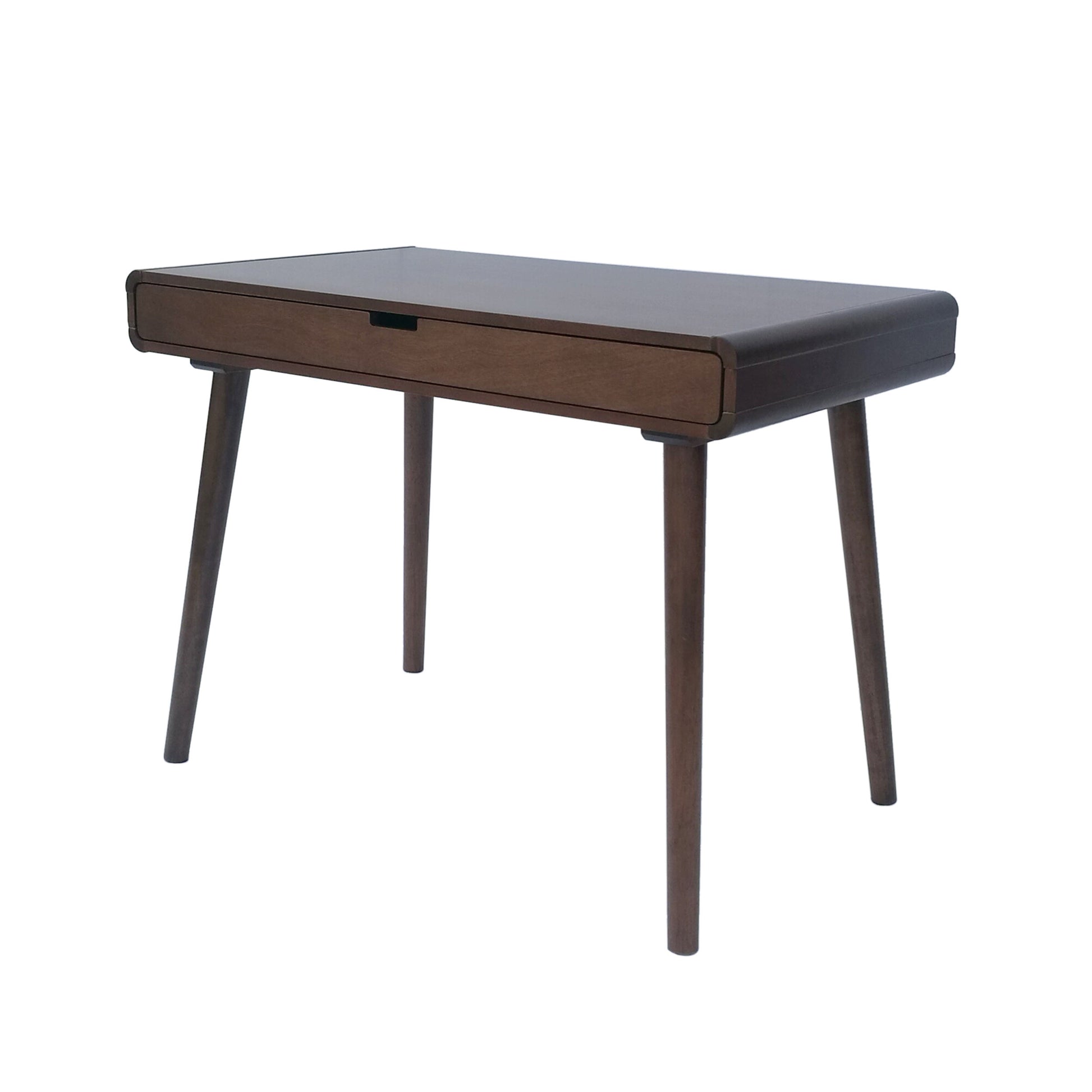 Tina Writing Desk Brown Solid Wood Mdf