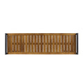 Hopkins Industrial Wood And Metal Bench Teak Acacia Wood