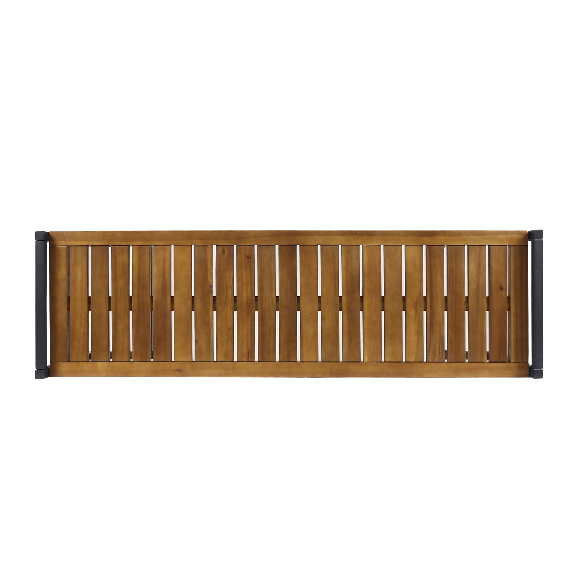 Hopkins Industrial Wood And Metal Bench Teak Acacia Wood