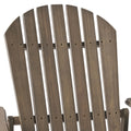 Malibu Reclining Adirondack Chair Grey Acacia Wood