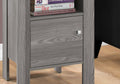 Accent Table, Side, End, Nightstand, Lamp, Storage, Living Room, Bedroom, Grey Laminate, Transitional Grey Particle Board