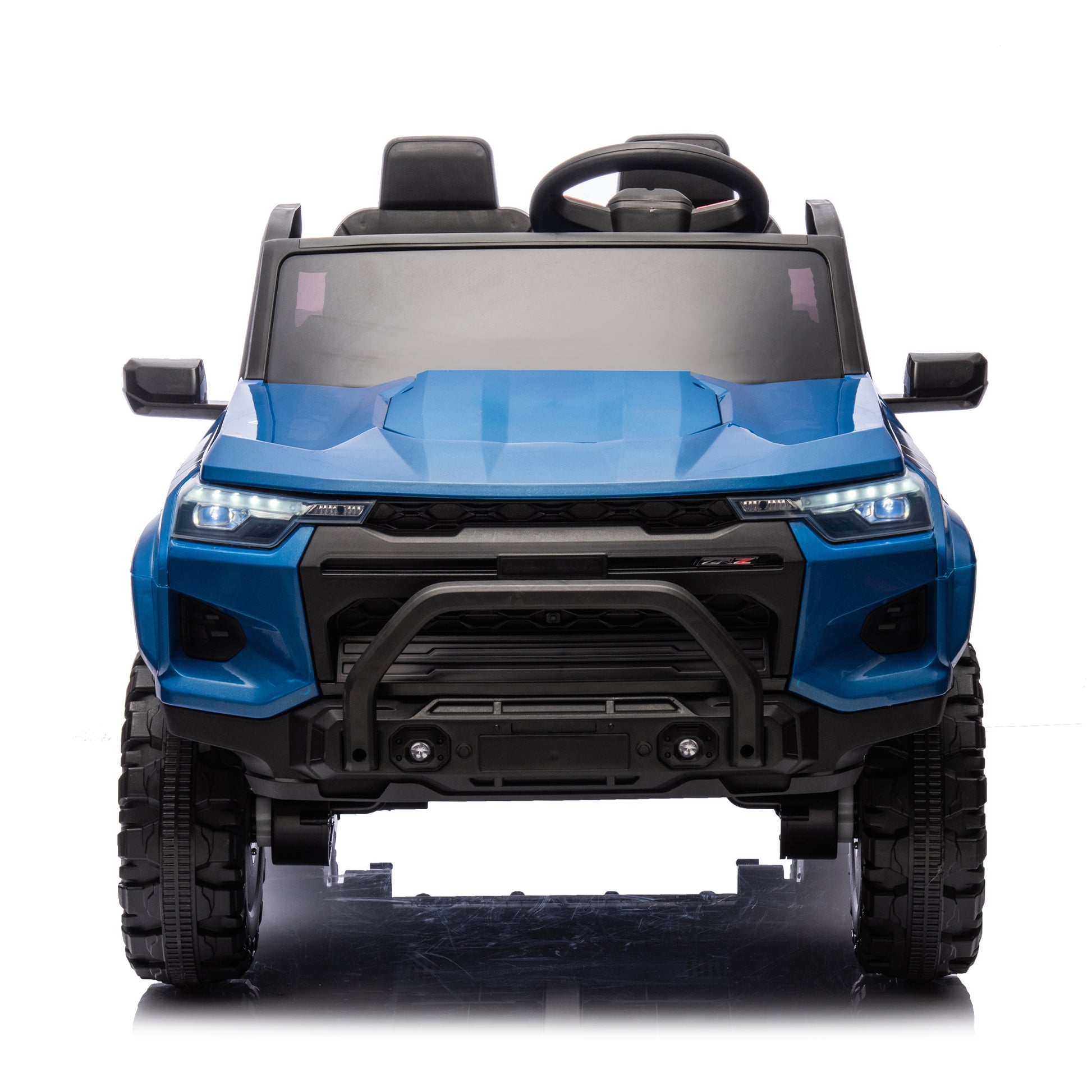 24V10A Two Seater Kids Ride On Electric Pickup, Kids Ride On Toy W Parents Remote Control,4Wd 800W Motors,Two Safety Belts,High Gate Safety Design,Usb,Bluetooth, Speed 2.49 3.73Mph For Kids Aged 3 .