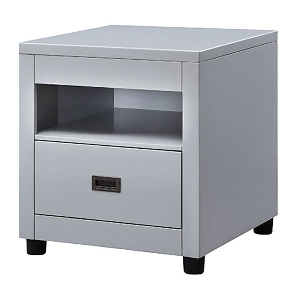 Dove Grey Storage End Table - Grey Primary Living