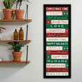 Christmas Time Black Framed Wall Art For Living Room, Bedroom Wall Art Print For Home Decor By Cindy Jacobs Multicolor Wood Paper