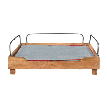 Pet Bed Blue Wood