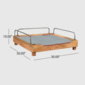 Pet Bed Blue Wood