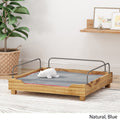 Pet Bed Blue Wood