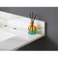 31 Inch Marble Vanity Top, Bathroom Vanity Top With Undermount Rectangular Middle Sink And 4