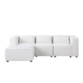 Modular Sofa Beige Chenille Fabric, Simple And Grand, The Seat And Back Is Very Soft. This Is Also A Knock Down Sofa Beige Chenille 4 Seat