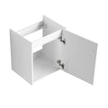 18'' Floating Wall Mounted Bathroom Vanity With Ceramic Sink & Soft Close Cabinet Door, For Small Bathroom Glossy White Bathroom Modern Plywood