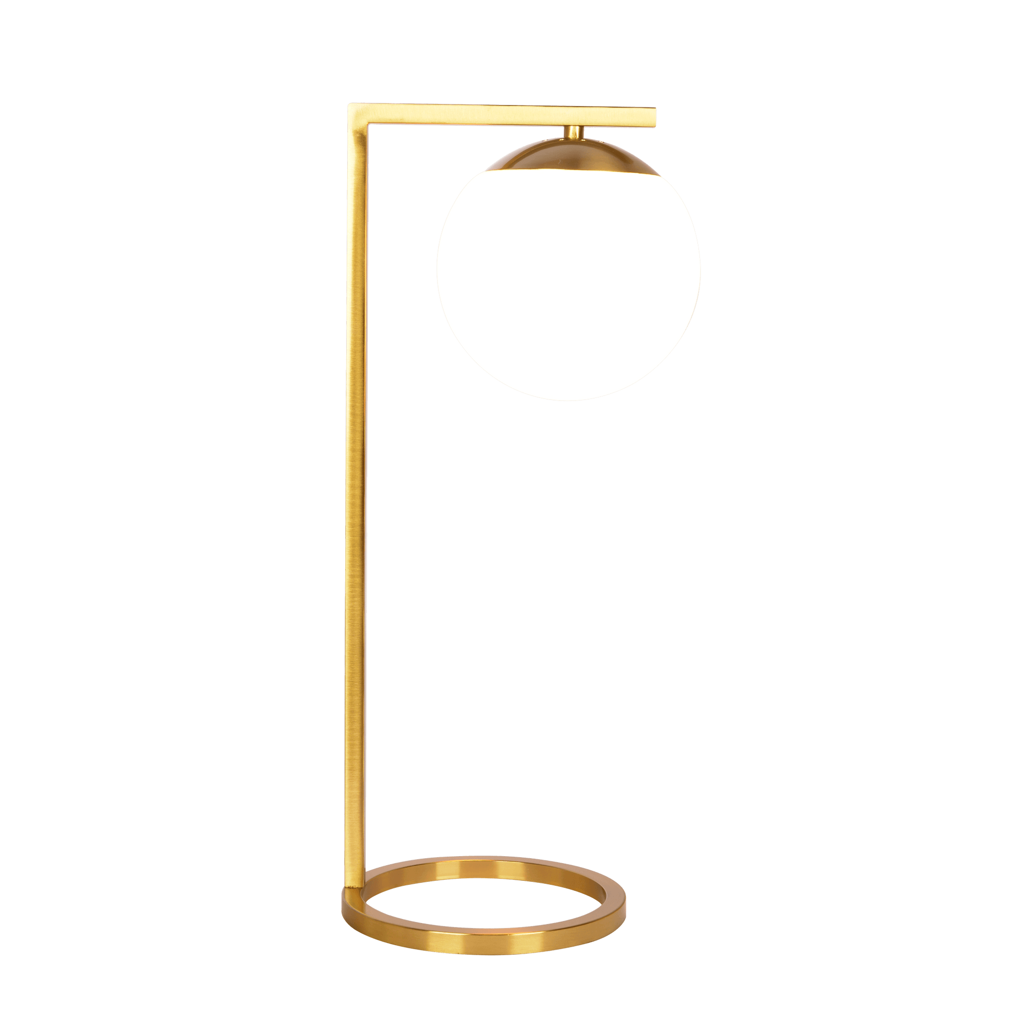 Velvet Globe Table Lamp White Opal Glass With Dimmer Switch Inline Gold,White Table&Floor Lamps Brass,Glass