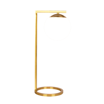 Velvet Globe Table Lamp White Opal Glass With Dimmer Switch Inline Gold,White Table&Floor Lamps Brass,Glass