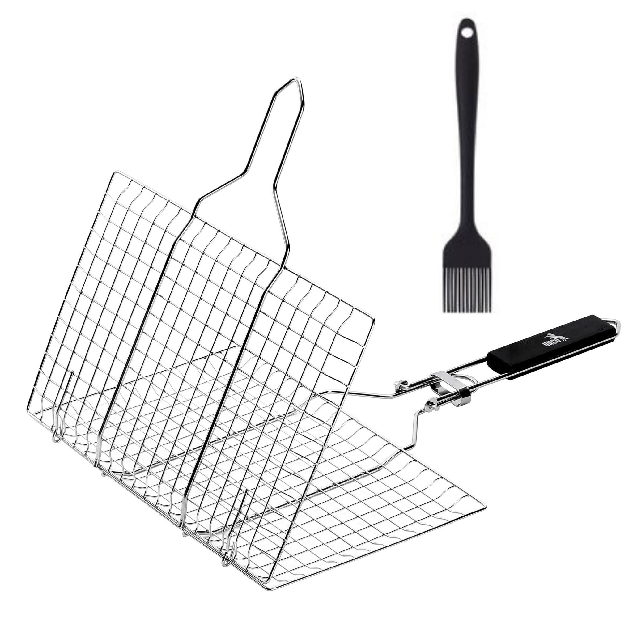 Grill Basket, Stainless Steel, Fish Grill Baskets For Outdoor Grill, Vegetable Grill Basket, Bbq Grill Basket, Fish Basket For Grilling, Grill