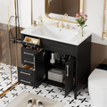 36'' Bathroom Vanity With Top Resin Sink,