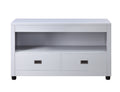 Dove Grey 2 Drawer Sofa Table Grey Primary Living Space Drawers Rectangular Solid Wood Mdf