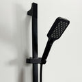 Handheld Shower With Slide Bar And Hose Matte Black Stainless Steel