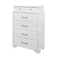 Civic White Chest White Solid Wood Mdf