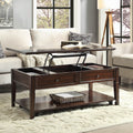 Walnut Coffee Table With Lift Top Walnut Primary Living Space Transitional Drawers Rectangular Particle Board Mdf